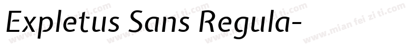 Expletus Sans Regula字体转换